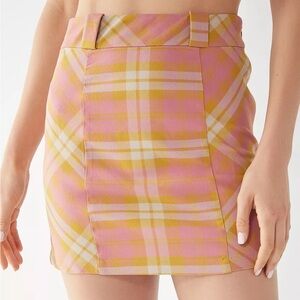 COPY - Urban Outfitters Moira Pastel Plaid Mini Skirt